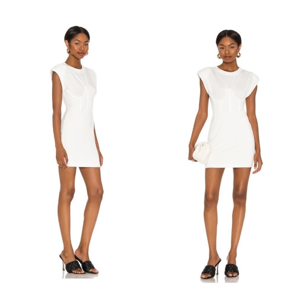 NBD Kay Tee Dress in White